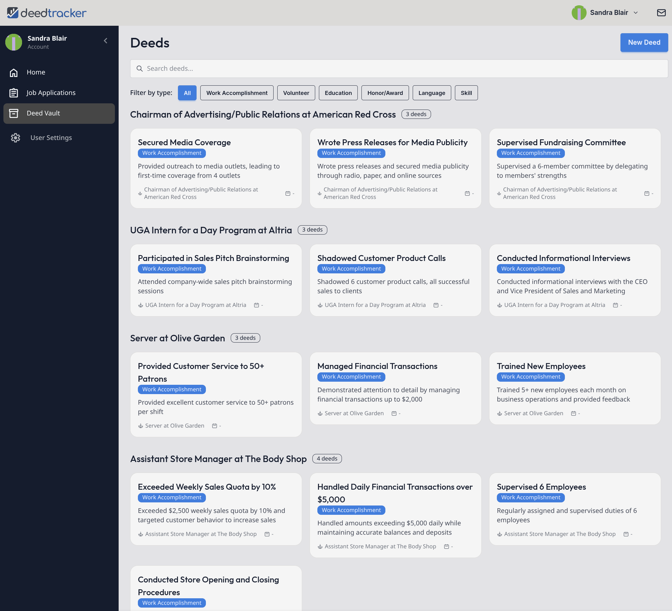 Deed List