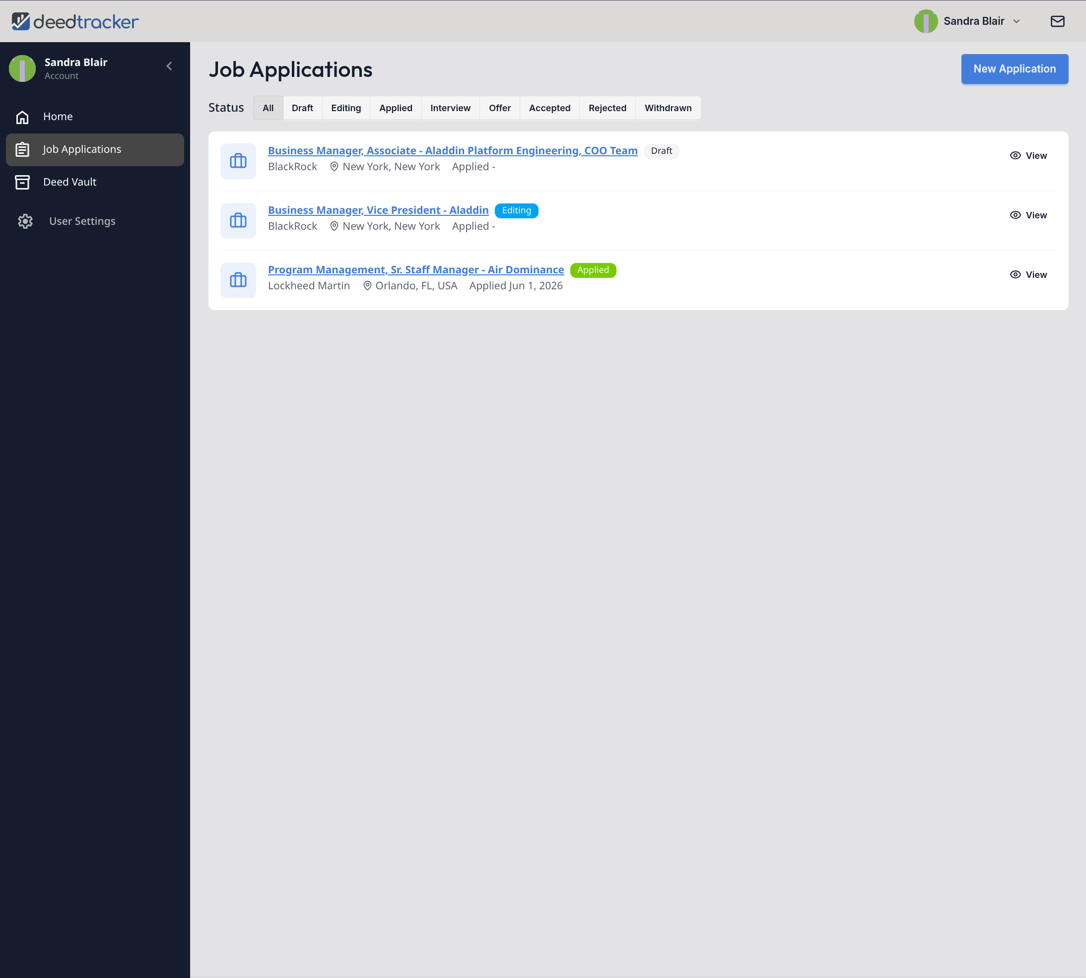 Jobs Dashboard